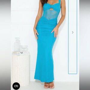 Hello Molly Bolton Extravaganza Maxi Dress Blue